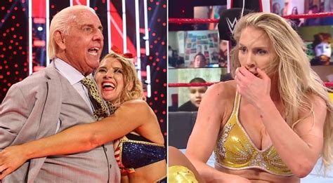 Charlotte Flair Reacts To Lacey Evans Kissing Ric Flair On Raw