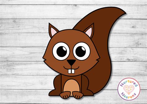 Cute Build A Squirrel Craft (Cut And Paste Activity For Kids ...