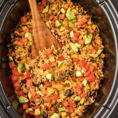 Crock Pot Taco Casserole Recipe Slow Cooker Taco Casserole