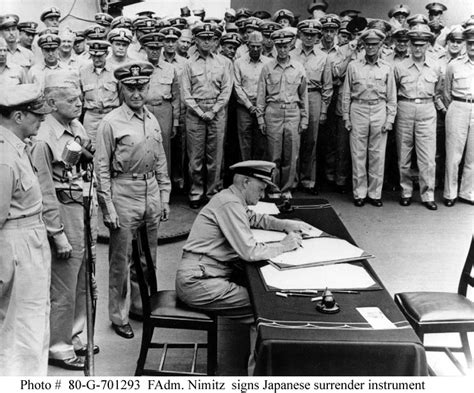 Surrender Of Japan 2 September 1945