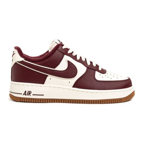 Nike Men Air Force 1 07 Lv8 Sail Night Maroon Gum Med Brown