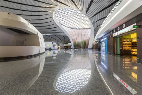 Beijing Daxing International Airport Terminal Editorial Stock Image ...