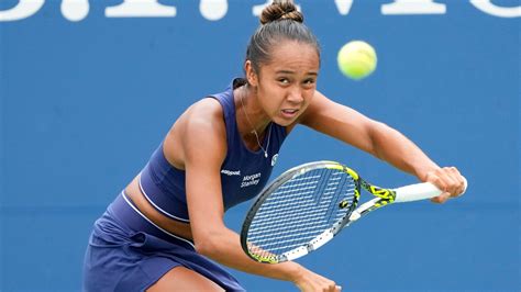 Canadian Tennis Players Leylah Annie Fernandez And Denis Shapovalov Bow