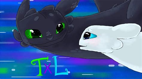 Toothless X Lightfury Part 1 Love At First Flight Complete Youtube