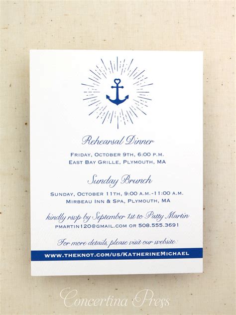 Concertina Press Stationery And Invitations Looking For Yacht Club Wedding Invitations Look