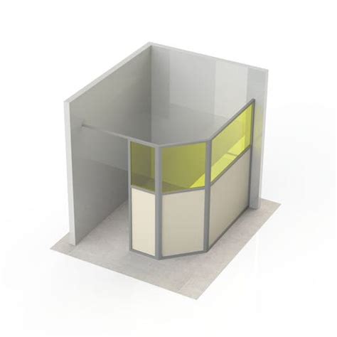 X Ray Radiation Shielding Screen Amray Medical Floor Mounted With