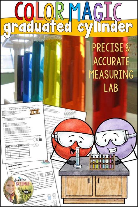 Graduated Cylinder Practice Liquid Volume Measuring Lab Color Magic Formative Assessment