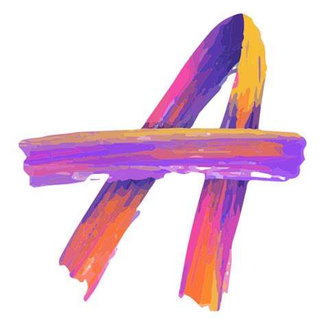 Letter A Painted In Bright Colors Png And Svg Design For T Shirts