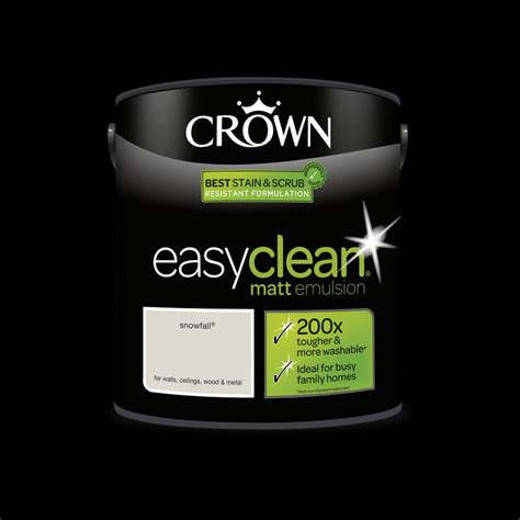 CROWN EASYCLEAN MATT SNOWFALL 2.5L – Paint Stop Limited