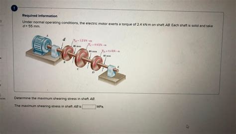 Solved Required Information Under Normal Operating