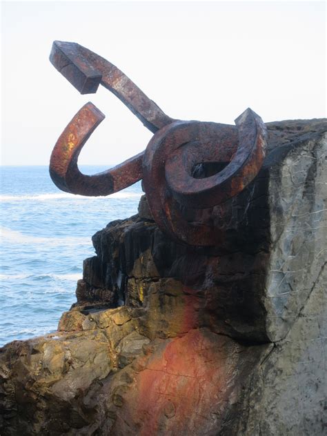 San Sebastian Paseo Eduardo Chillida Part Of Sculpture Peine Del