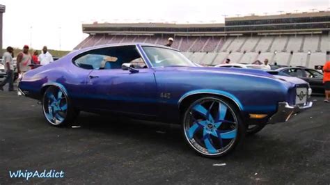 Whipaddict Kandy 72 Oldsmobile Cutlass 442 On Amani Forged 26 S Custom Interior Youtube