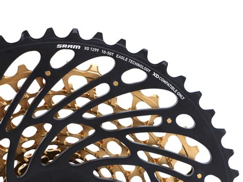 SRAM XX1 Eagle Kassette 12 fach X Dome XG 1299 10 50 Zähne gold 295 00