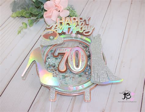 Th Birthday Cake Topper Custom Birthday Cake Topper Glamorous Cake