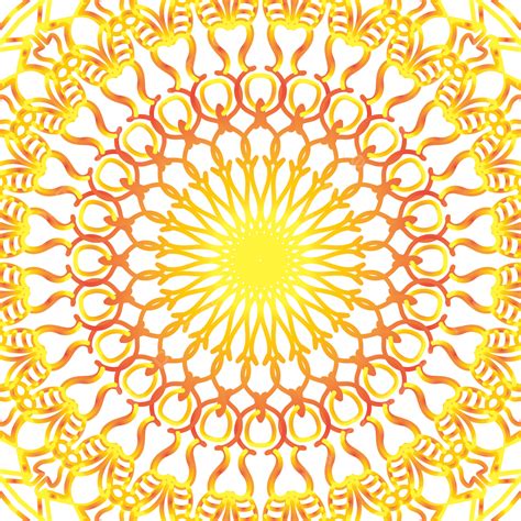 Diseño De Arte De Mandala De Patrón Tailandés Dorado Png Ornamental