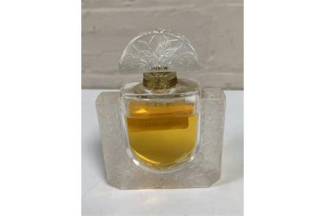 A Lalique France Factice Frosted Glass Perfume Display Bottle Height 105cm