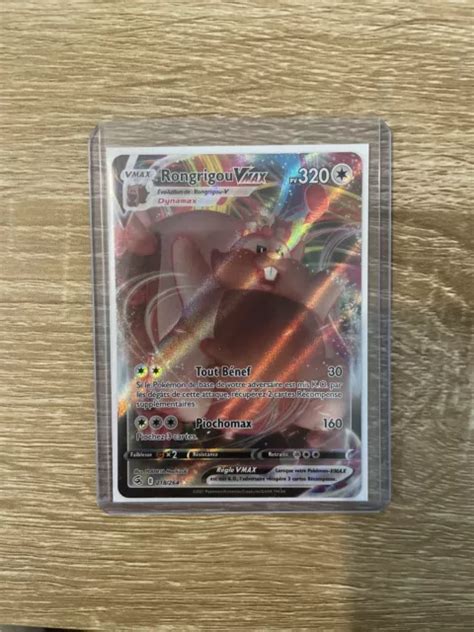 CARTE POKÉMON RONGRIGOU VMAX 218 264 EB08 Poing de Fusion Neuve Fr EUR