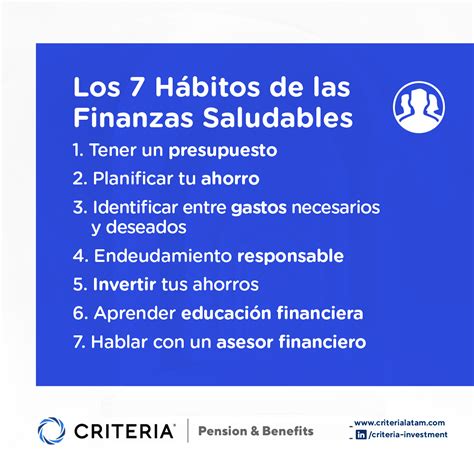 Los 7 Hábitos De Las Finanzas Saludables