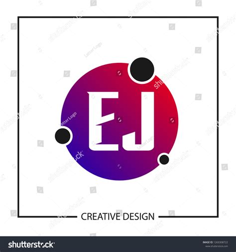 Initial Letter EJ Logo Template Design Royalty Free Stock Vector