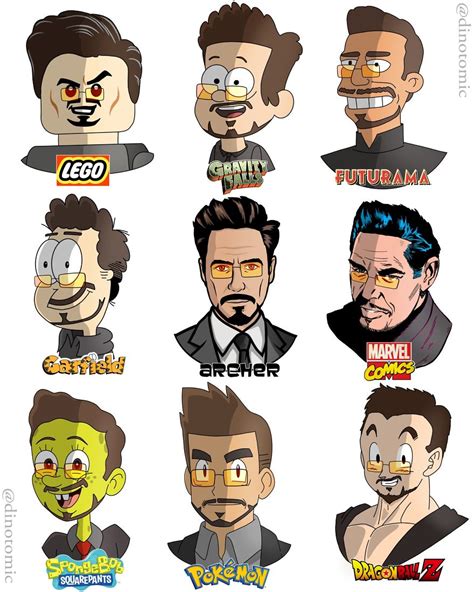 This Artist Drew Celebrities As Characters In Different Cartoons (17 ...