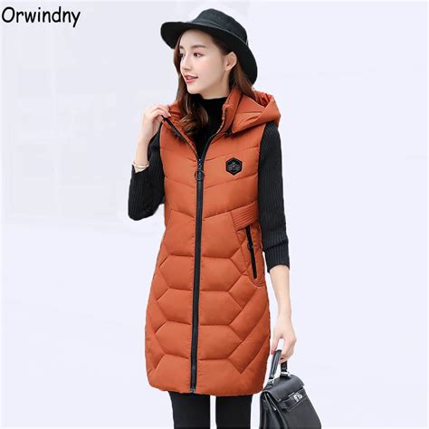 Orwindny 2019 Slim Casual Down Cotton Vest Women Winter Cotton Vests