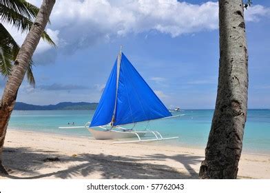 Traditional Paraw Sailing Boat On White Stock Photo 57762043 Shutterstock