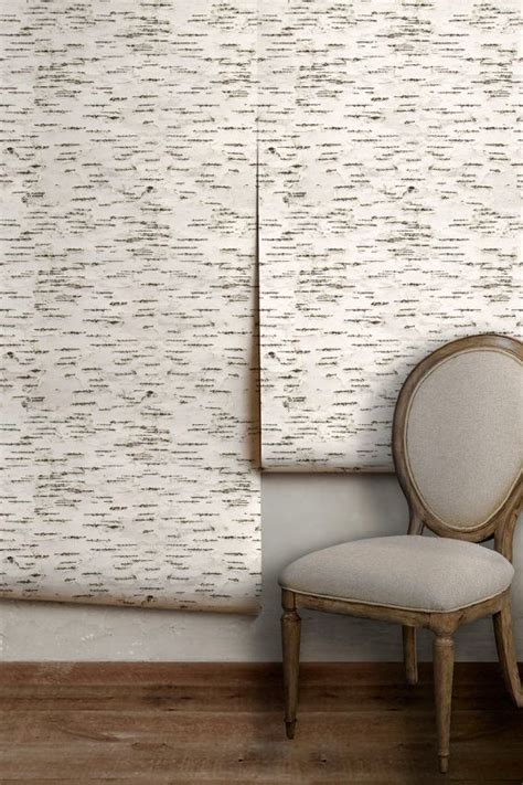 Birch Bark Easy To Apply Removable Peel N Stick Wallpaper Etsy