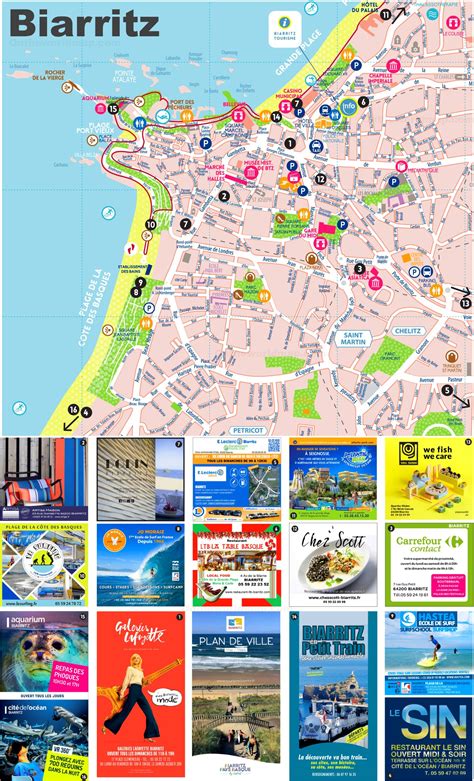 Tourist Map of Biarritz City Centre - Ontheworldmap.com