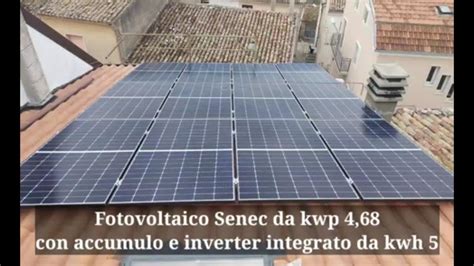 Impianto Fotovoltaico Senec Da Kwp 4 68 Con Accumulo Kwh 5 E Inverter