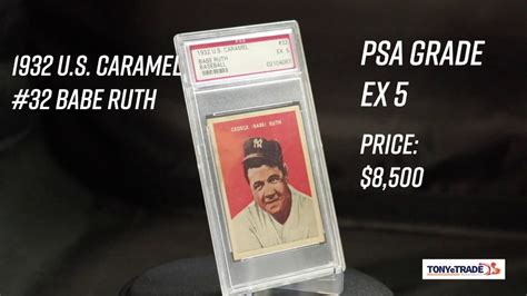 Rare Babe Ruth Card U S Caramel Babe Ruth Card Youtube