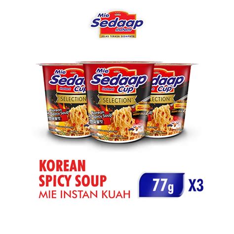 Jual Sedaap Mie Instan Cup Korean Spicy Soup Gr X Shopee Indonesia