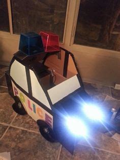 How To Make A Police Car Out Of Cardboard Box Car Retro