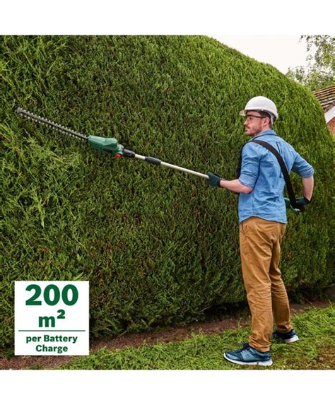 Bosch 18v Cordless Battery Telescopic Hedge Cuttertrimmer