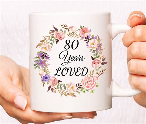 80th Birthday Gifts For Women Gift For 80 Year Old Female 80 Etsy