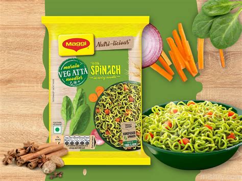 Maggi Masala Veg Atta Noodles With Spinach Review Mishry