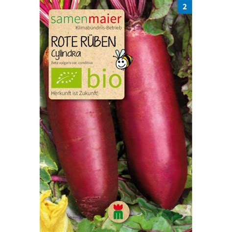 Bio Rote Rüben Cylindra Saatgut für zirka 70 Pflanzen online kaufen