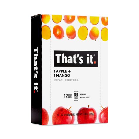 Apple Mango Fruit Bars By That S It Thrive Market