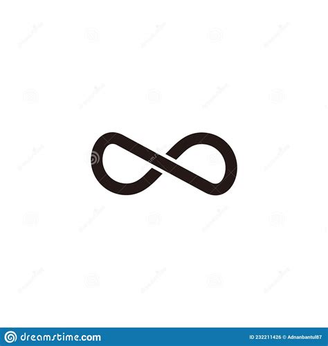 Loop Overlapping Infinity Symbol Logo Vector Stock Vector