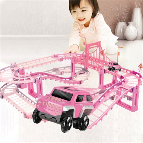 Construction Race Tracks for Kids Toys, 1 Electric Cars, 1 Map ...