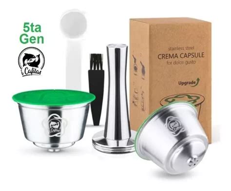 Pack 2 Cápsulas Rellenables Reusables Dolce Gusto Tamper Envío gratis