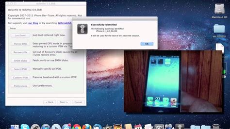 Jailbreak Tethered Ios Version Finale Avec Redsn W B Youtube