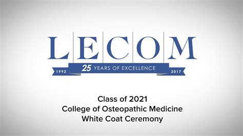 Lecom At Seton Hill Class Of White Coat Ceremony Youtube