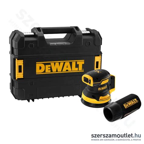 DEWALT DCW210NT XJ Akkus excentercsiszoló kofferben 125mm 18V Akku