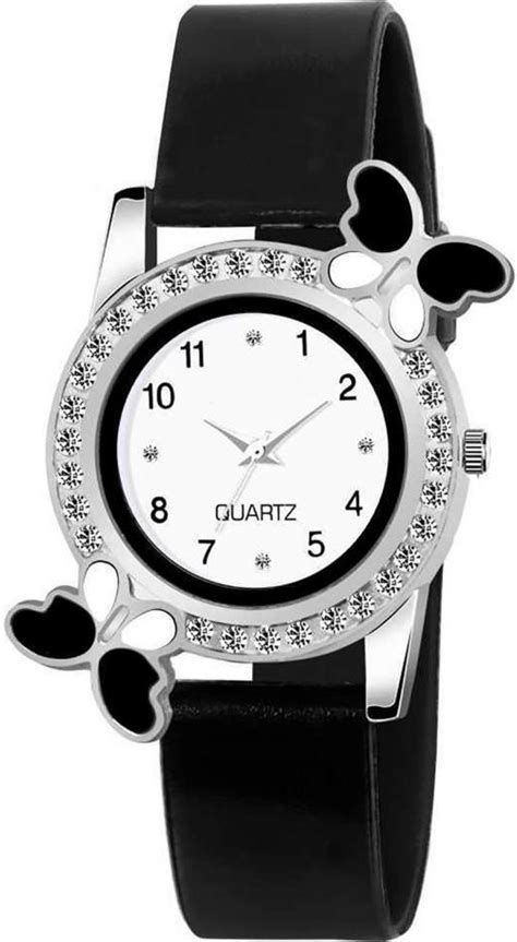 Regards Analog Black Dial Black Strap Watch For Girls - JioMart