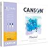 Canson Montval Bloc Feuilles Papier Aquarelle Grain Fin X