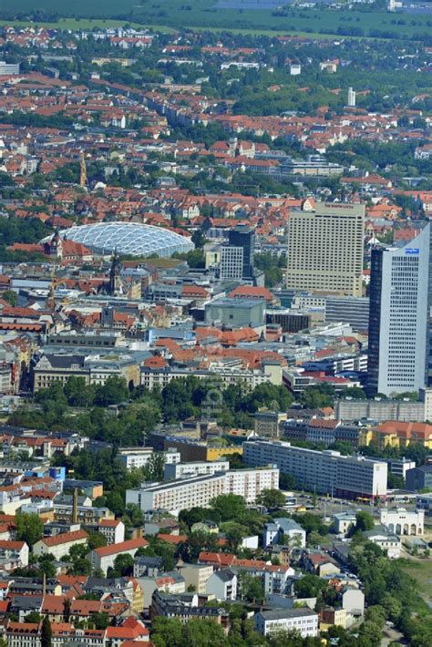 Luftaufnahme Leipzig Stadtansicht Der Innenstadt Der S Chsischen