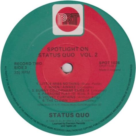 Status Quo Uk Albums Discography Spotlight On Status Quo Volume