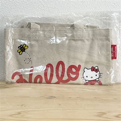 【未使用】 Hello Kitty × Lawson Store100 ローソンストア ハローキティ オリジナルトートバッグ 未使用 非売品