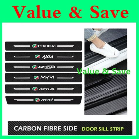 PERODUA Myvi Bezza Axia Ativa Car Door Sill Strip Anti Scratch Door