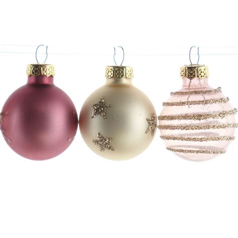 Christbaum Micro Kugeln Pink Goldfarben Kaufland De